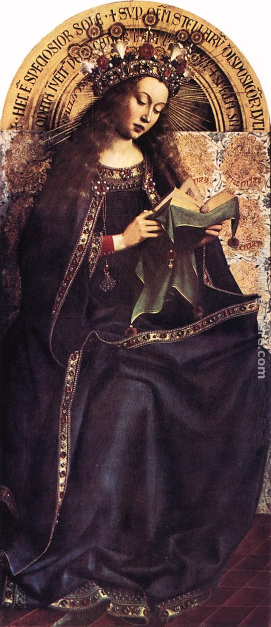 Jan van Eyck The Ghent Altarpiece Virgin Mary